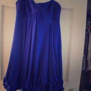 BCBG strapless ultramarine dress